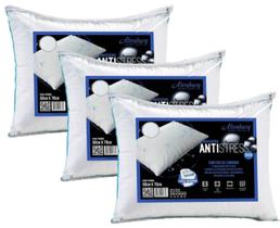 Kit 3 Travesseiros Antistress Fios de Carbono 50cm x 70cm Altenburg