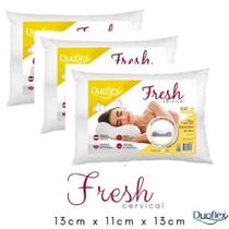 Kit 3 Travesseiros Duoflex Fresh Cervical C/ Gomos Massageadores - AT2100