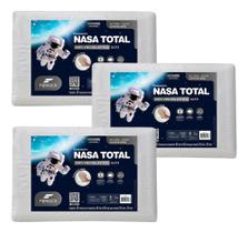 Kit 3 Travesseiros Fibrasca Nasa Total Alto 16cm