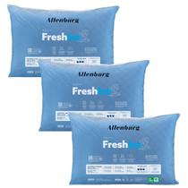 Kit 3 Travesseiros Gelados Fresh Ice Azul 48x70cm Altenburg Suporte Firme