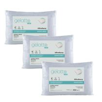 Kit 3 Travesseiros Gelatto Nasa Viscoelástico Suporte Médio 46cm x 66cm Altenburg Kit 3 Travesseiros Gelatto Nasa Viscoelástico Suporte Médio 46cm x 66cm Altenburg