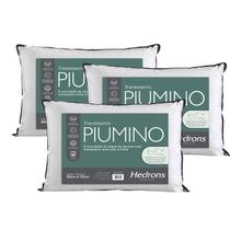 Kit 3 Travesseiros Hedrons Piumino Toque De Plumas 50x70 cm Kit 3 Travesseiros Hedrons Piumino Toque De Plumas 50x70 cm