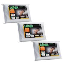 Kit 3 Travesseiros Látex Cervical - Médio