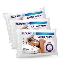 Kit 3 Travesseiros Látex Prime Flocos - BloumFlex