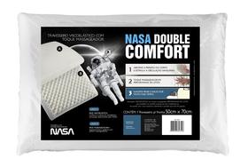 Kit 3 Travesseiros Nasa Double Comfort - Fibrasca + 3 capas Impermeáveis