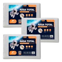 Kit 3 Travesseiros Nasa Total Médio/Alto Visco Toque Macio Kit 3 Travesseiros Nasa Total Médio/Alto Visco Toque Macio
