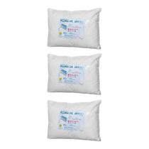 Kit 3 Travesseiros Pluma de Ganso Revestido Algodão 40x130 Antialérgico - Celiflex