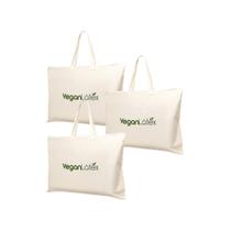 Kit 3 Travesseiros Theva Vegan Látex Natural Baixo 13cm