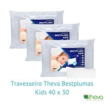 Kit 3 Travesseiros Toque Macio 220 Fios Kids