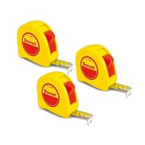 Kit 3 Trena Bolso Fita Aço Resistente C/ Trava 3m Starrett