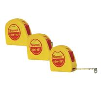 Kit 3 Trena Bolso Fita Aço Resistente C/ Trava 5m Starrett