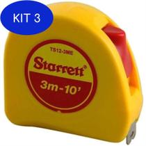 Kit 3 Trena Starrett 3m - 10'