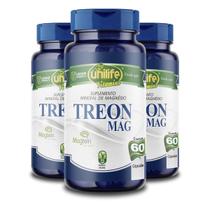 Kit 3 Treon Mag Magnésio Treonato Unilife 60 Cápsulas