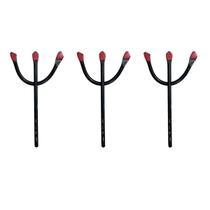 Kit 3 Tridentes Garfo Pomba Gira Ferro 10cm Ferramenta Assentamento Umbanda
