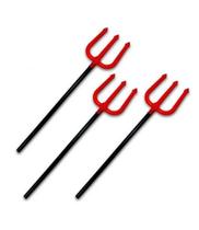 Kit 3 Tridentes Plástico Desmontável Fantasia Halloween