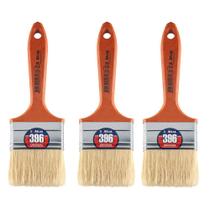 Kit 3 Trincha Pincel Verniz E Stain Atlas 2 1/2 Polegada 396