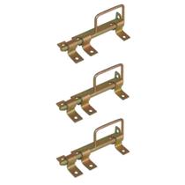 Kit 3 Trincos Com Alça Portão Porteira Aço Bicromado 180Mm.