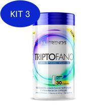 Kit 3 Triptofano 500Mg + Vitamina B6 - 30 Cápsulas - - Nutrends