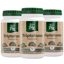 Kit 3 Triptofano (Produto Vegano) 60 Cápsulas 500mg - Nature Veg