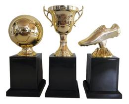 Kit 3 Trofeus Modelos Novos Melhor Disciplinado Campeonato