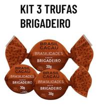 Kit 3 Trufas Brigadeiro Brasil Cacau