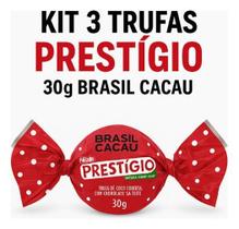 Kit 3 Trufas Prestígio Brasil Cacau Prestigio