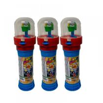 Kit 3 Tubetes Bolhaha Sabão Super Bubble com Jogo Basquete