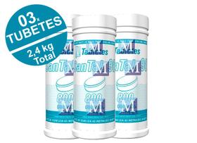 Kit 3 Tubetes Cloro Para Consumo Humano Santab 90 Hidroall