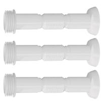 Kit 3 Tubo Ligação Flexível Canopla P/ Vaso Sanitário Branco Kit 3 Tubo Ligação Flexível Canopla P/ Vaso Sanitário Branco