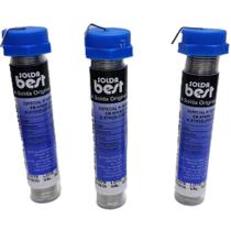 Kit 3 Tubos de Estanho Solda Best 1mm 25g 63/37