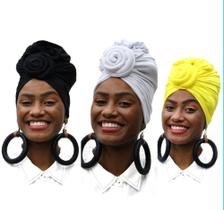Kit 3 turbante flor 2 em 1 preço baixo Kit 3 turbante flor 2 em 1 preço baixo