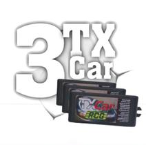 kit 3 Tx Car Rcg Controle Portão Automático Carro luz alta