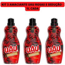 Kit 3 Uau Amaciante Concentrado Perfumes Rosas E Sedução Nfe - INGLEZA