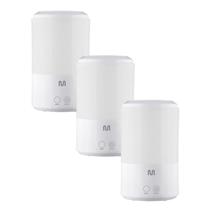 Kit 3 Umidificador Aromatizador 3L Ultrassônico Silencioso