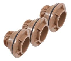 Kit 3 Un Adaptador Roscável Flange 25Mm 3/4'' Tigre Kit 3 Un Adaptador Roscável Flange 25Mm 3/4'' Tigre