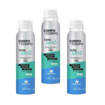 Kit 3 un Aerossol Corpo a Corpo Sport 150ml Kit 3 un Aerossol Corpo a Corpo Sport 150ml
