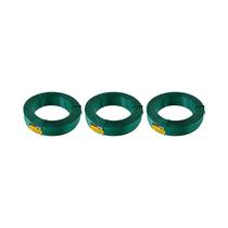 Kit 3 un arame galvanizado revest pvc verde vonder bwg16 1kg