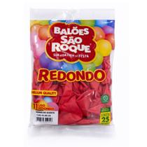 Kit 3 Un Balão Liso Tam 11 Redondo 25 Un São Roque -