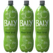Kit 3 un Bebida Energética Baly Maçã Verde Pet 2L