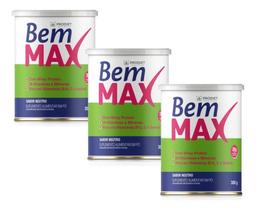 Kit 3 Un Bemmax 25g Proteína Sem Sabor 350g Prodiet