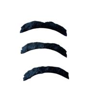 Kit 3 Un Bigode Falso Preto De Pelúcia Repicado Na Ponta Kit 3 Un Bigode Falso Preto De Pelúcia Repicado Na Ponta