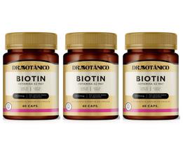 Kit 3 Un - Biotin + Vitamina K2 500Mg 60 Caps Dr Botanico