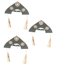 Kit 3 un Chapéu Maria bonita Cangaceiro Lampião Fantasia Kit 3 un Chapéu Maria bonita Cangaceiro Lampião Fantasia