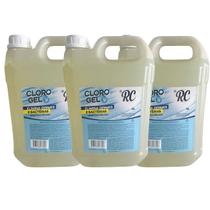 Kit 3 Un Cloro Desinfetante em Gel Galão 5L RC- 15 Litros Kit 3 Un Cloro Desinfetante em Gel Galão 5L RC- 15 Litros