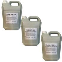 Kit 3 Un Cloro Desinfetante em Gel Galão 5L RC- 15 Litros Kit 3 Un Cloro Desinfetante em Gel Galão 5L RC- 15 Litros