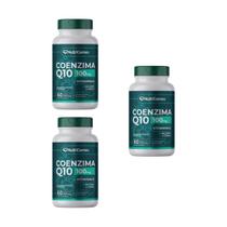 Kit 3 Un Coenzima Q10 Nutrigenes 60caps Sem Sabor Selê E Zinco