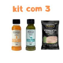 Kit 3 un Comari Abacaxi Farofa Costelinha com Limão