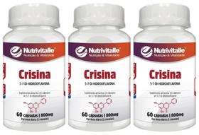 Kit 3 Un - Crisina 800Mg 60 Cápsulas Nutrivitalle