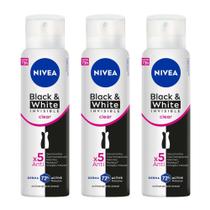 Kit 3 un Desod Aero Nívea Feminino B&W 150ml Kit 3 un Desod Aero Nívea Feminino B&W 150ml