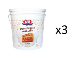 Kit 3 Un Doce Pastoso Com Leite Xamego Bom Baldes De 5Kg